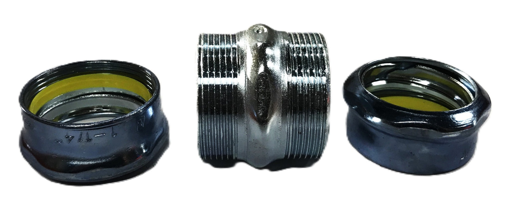 Unbranded 1-1/4 inch x 3 inch EMT Conduit Compression Fitting [Lot of 5] NOS