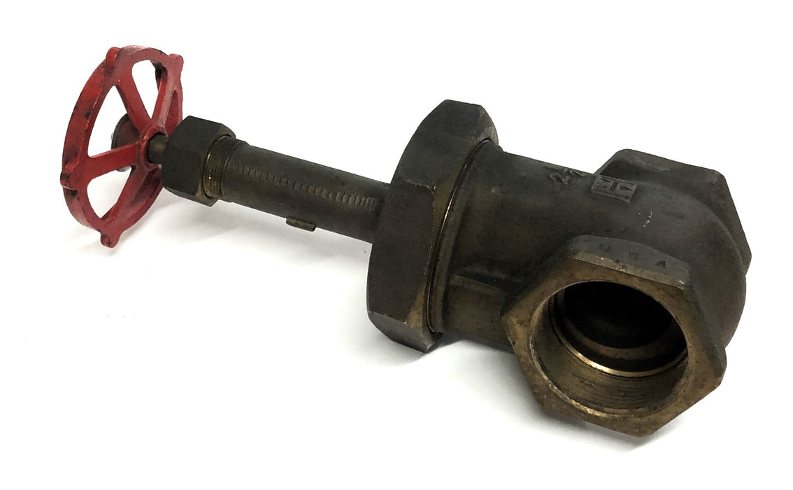 Milwaukee Valve Inc Brass 2-1/2 Inch 300WOG 150SWP Gate Valve 1151-1161 NOS