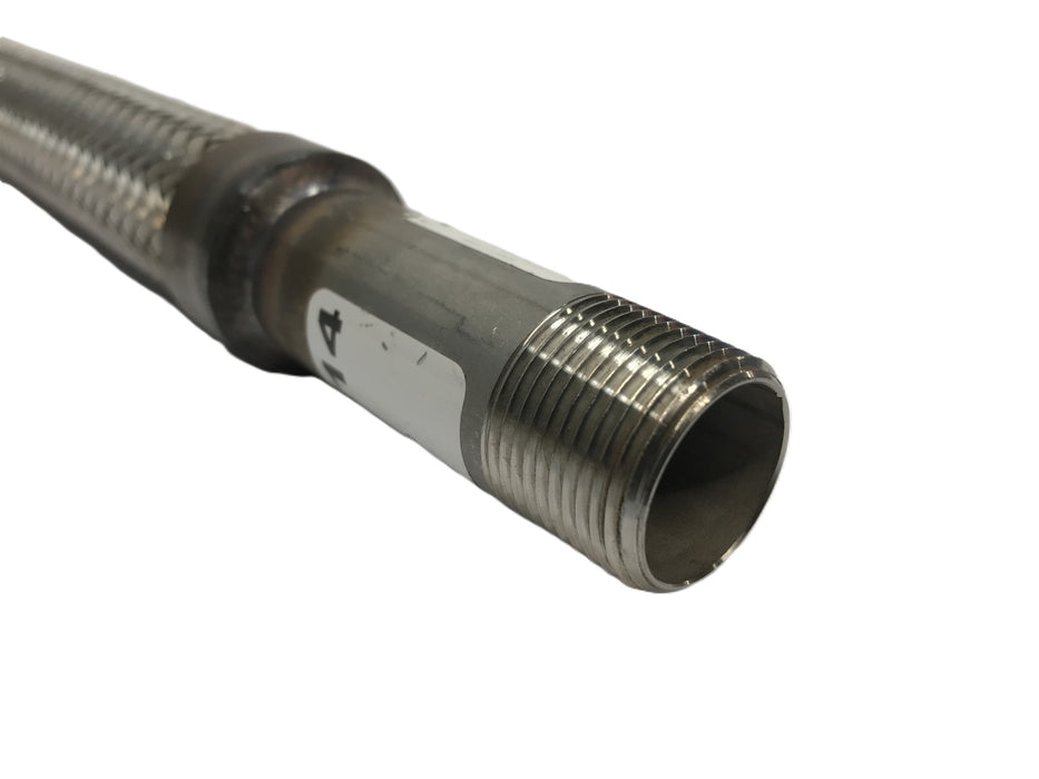Unbranded 3/4" x 28" Stainless Steel Braided Hose NOS