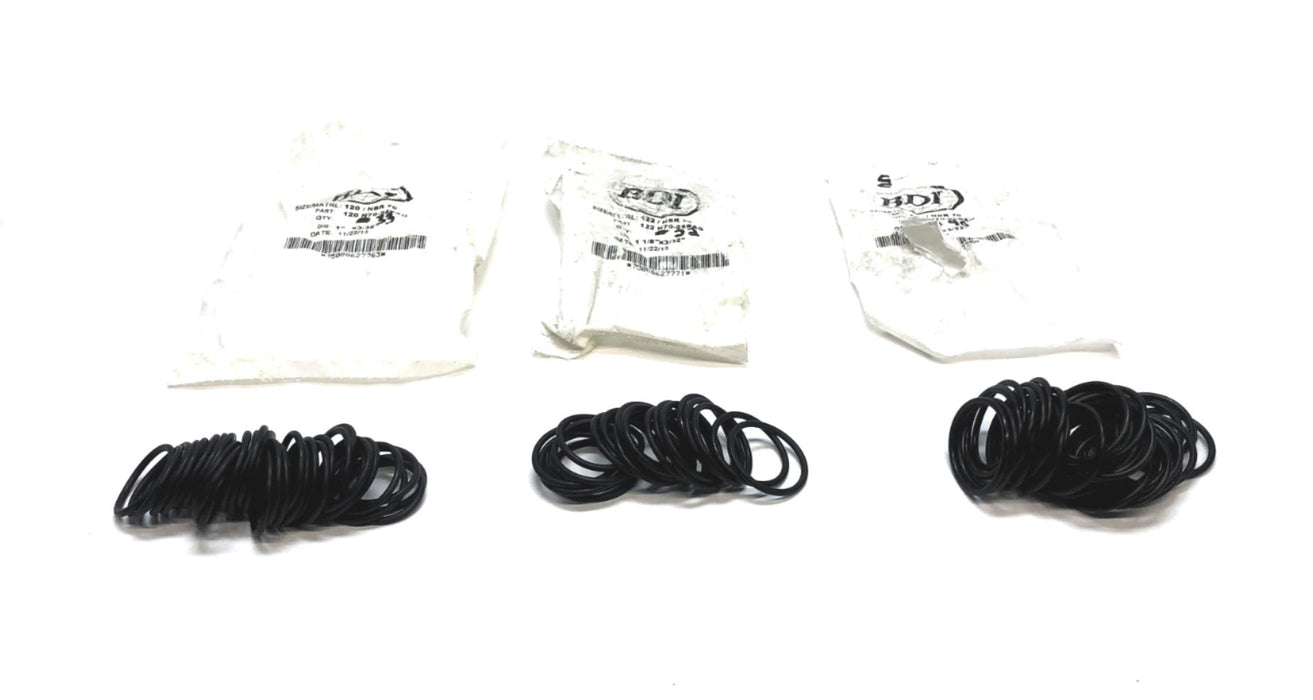 BDI O-Ring 120 NBR 70/122 NBR 70/123 NBR 70 [Lot of 95] NOS
