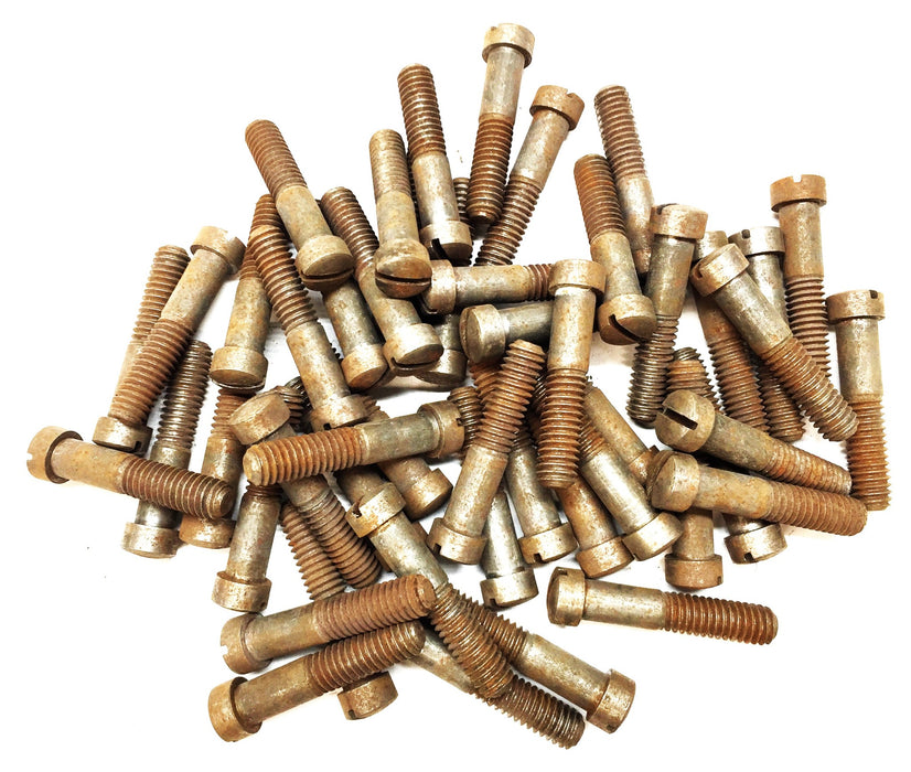 Unbranded 5/16"-18 x 1-1/2" Steel Slotted Round Head Screw [Lot of 49] NOS