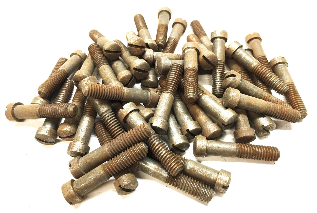 Unbranded 5/16"-18 x 1-1/2" Steel Slotted Round Head Screw [Lot of 49] NOS