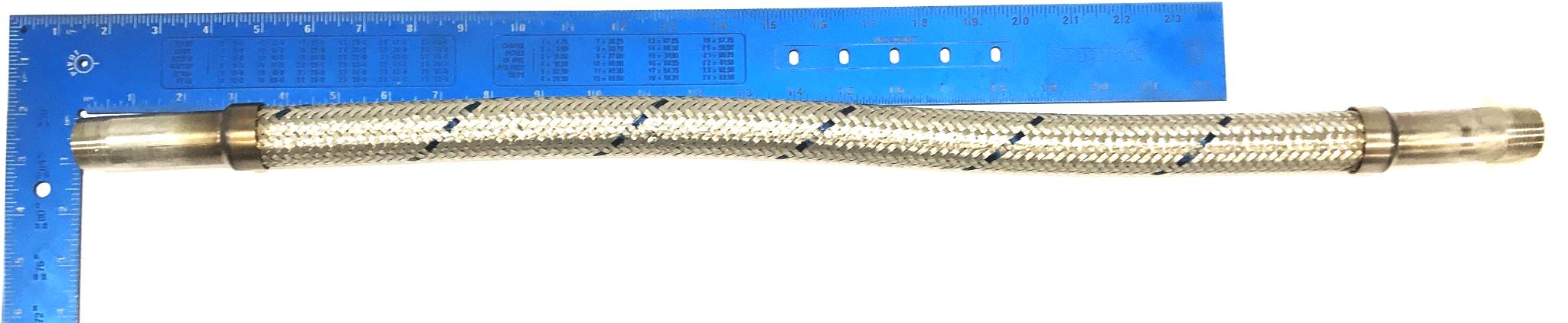 Unbranded 3/4" x 27-7/8" Stainless Steel Braided Hose NOS
