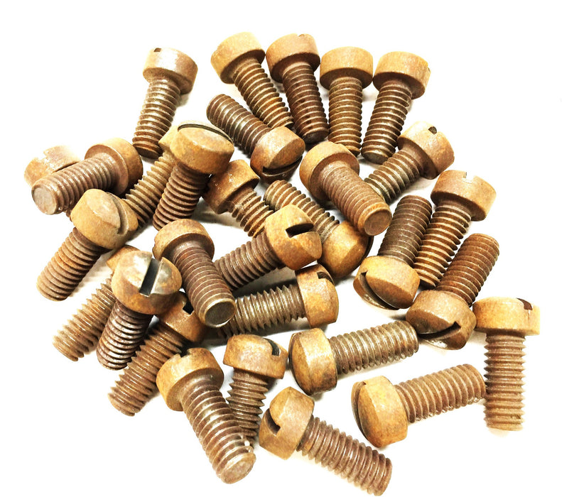 Unbranded 5/16"-18 x 3/4" Steel Slotted Round Head Screw [Lot of 30] NOS