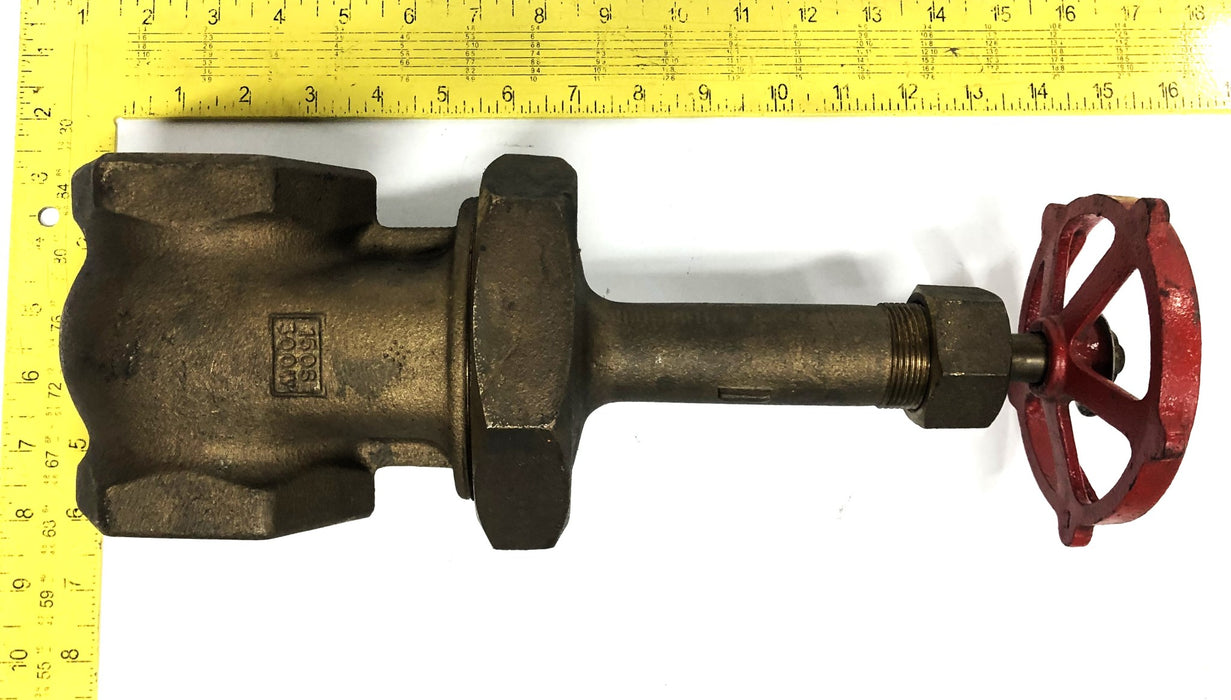 Milwaukee Valve Inc Brass 2-1/2 Inch 300WOG 150SWP Gate Valve 1151-1161 NOS
