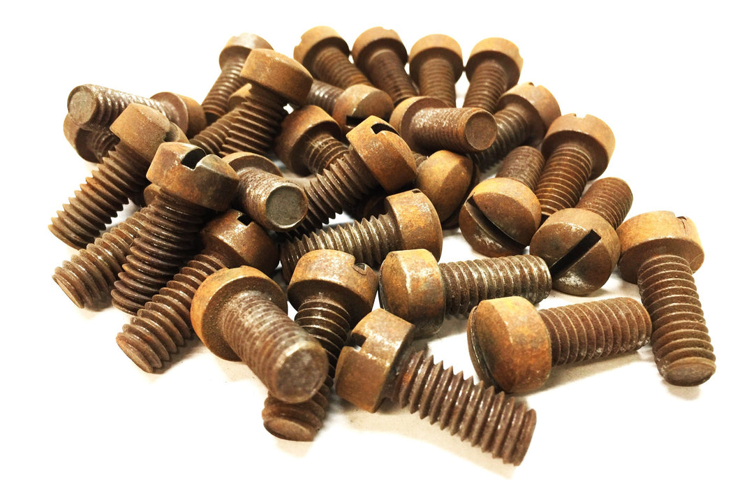 Unbranded 5/16"-18 x 3/4" Steel Slotted Round Head Screw [Lot of 30] NOS