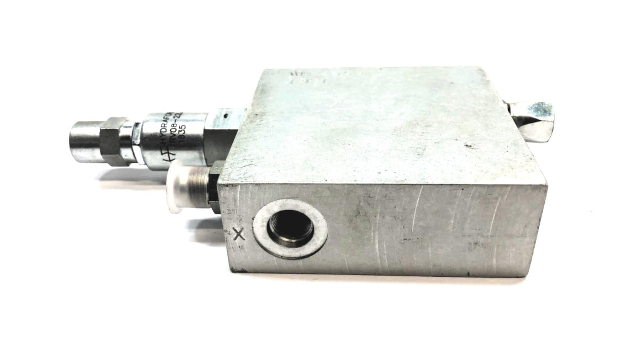 Hydraforce Valve Block Assembly RV08-22L-0-NC-26/12 (WH-1643) NOS