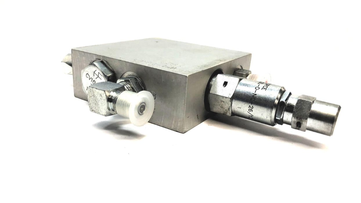 Hydraforce Valve Block Assembly RV08-22L-0-NC-26/12 (WH-1643) NOS
