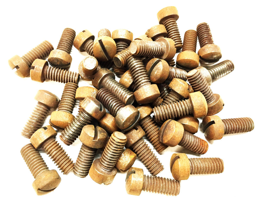 Unbranded 5/16"-18 x 3/4" Steel Slotted Round Head Screw [Lot of 40] NOS