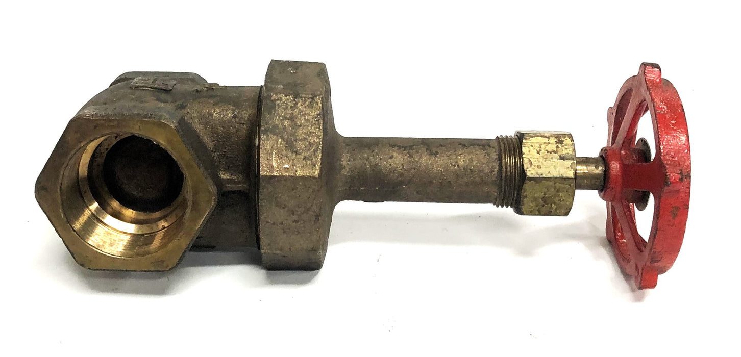 Milwaukee Valve Inc Brass 1-1/2 Inch 150SWP 300WO Gate Valve 1151-1161 NOS