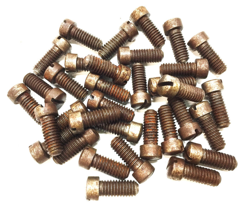 Unbranded 5/16"-18 x 3/4" Steel Slotted Round Head Screw [Lot of 33] NOS