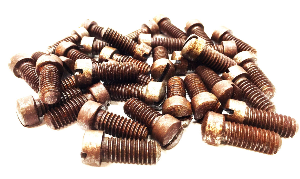 Unbranded 5/16"-18 x 3/4" Steel Slotted Round Head Screw [Lot of 33] NOS