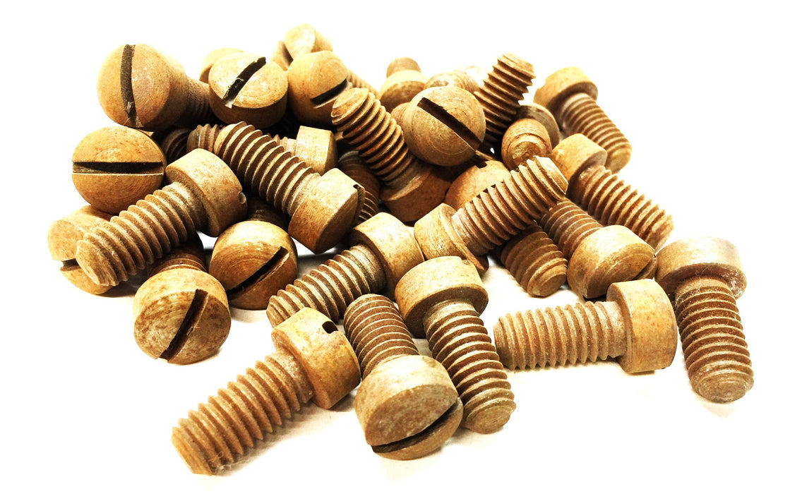 Unbranded 3/8"-13 x 3/4" Steel Slotted Round Head Screw [Lot of 34] NOS