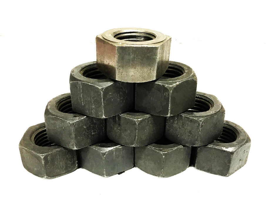 Unbranded 1-1/8 inch Hex Head Nut [Lot of 10] USED