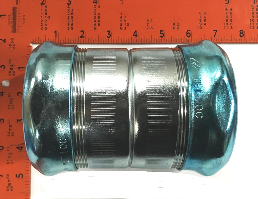 Unbranded 3 inch x 6 inch EMT Raintight Compression Coupling NOS