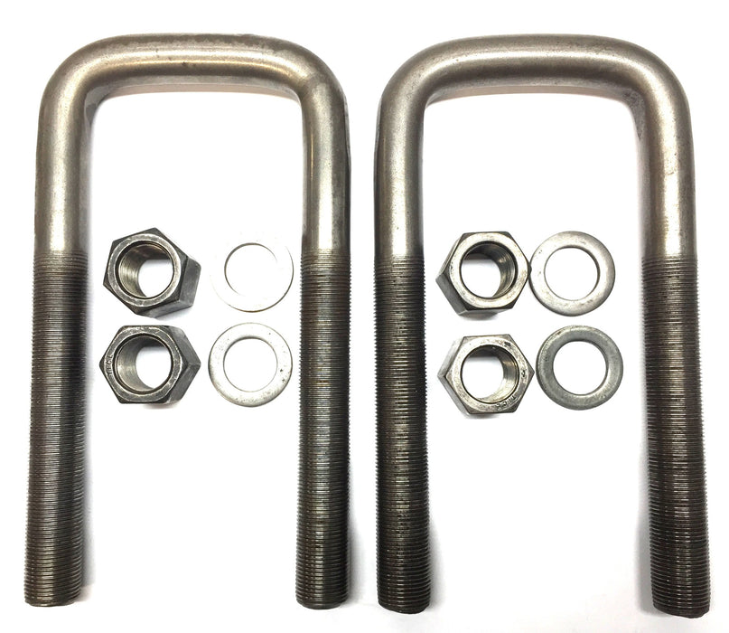 International Navistar 10-1/2"(L) x 4"(W) x 1" U-Bolt w/Hardware [Lot of 2] NOS