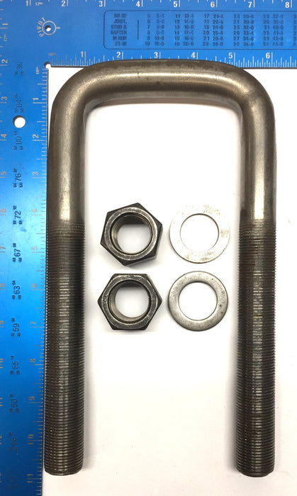 International Navistar 10-1/2"(L) x 4"(W) x 1" U-Bolt w/Hardware [Lot of 2] NOS