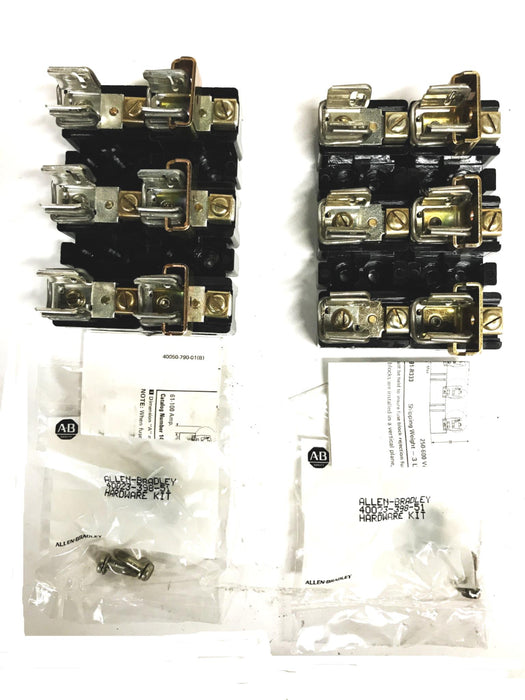 Allen-Bradley 3-Pole, 30 Amp, 600 Watt Fuse Block 1491-R126 [Lot of 2] NOS