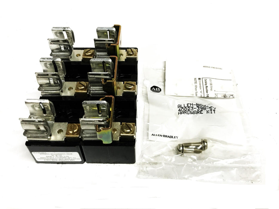 Allen-Bradley 3-Pole, 30 Amp, 600 Watt Fuse Block 1491-R126 [Lot of 2] NOS