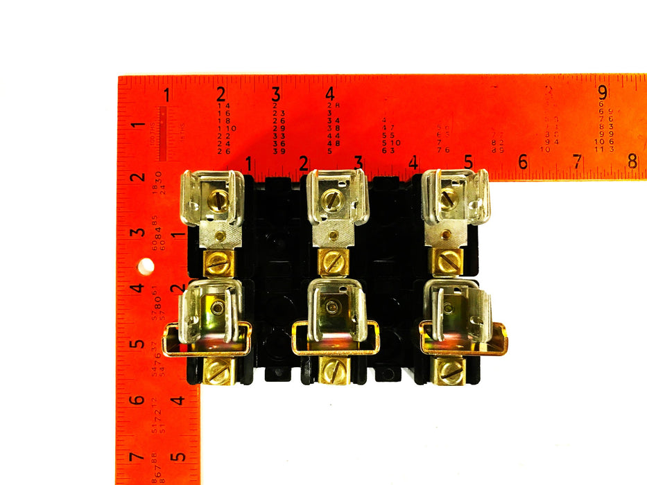 Allen-Bradley 3-Pole, 30 Amp, 600 Watt Fuse Block 1491-R126 [Lot of 2] NOS