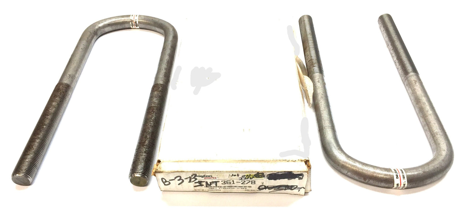 Dayton Parts 7/8x4x12-1/8FR U-Bolt Kit (2pcs) (No Nut or Washers) 361-278 NOS