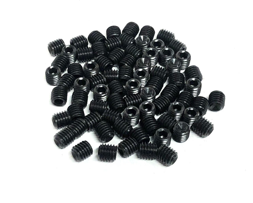 Unbranded Black Alloy Set Screws M8X8 [Lot of 70] NOS