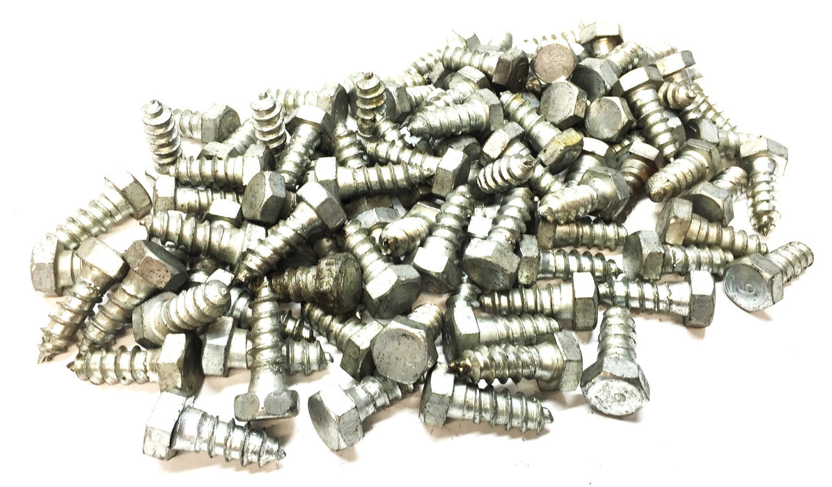Unbranded 3/8"-9 x 1" Stainless Steel Hex Head Lag Screw [Lot of 94] NOS