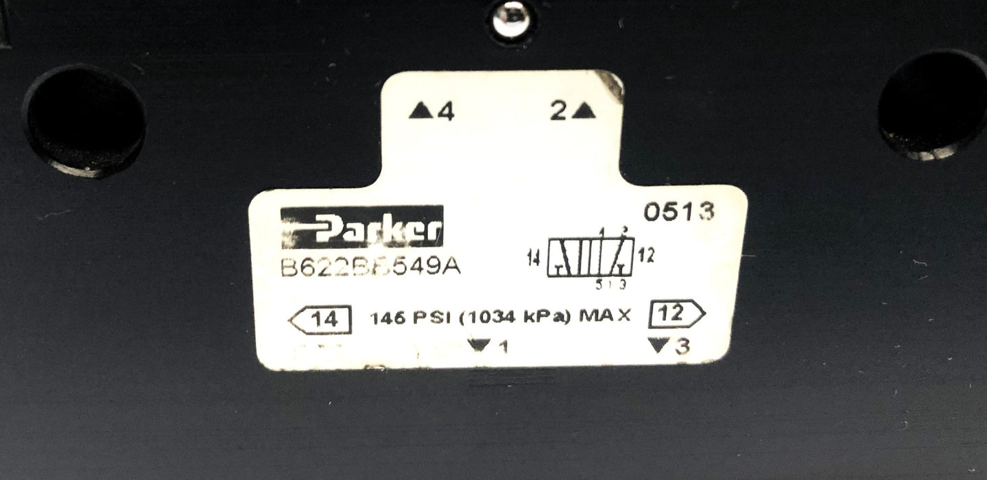 Parker Solenoid Air Control Valve B622BB549A USED