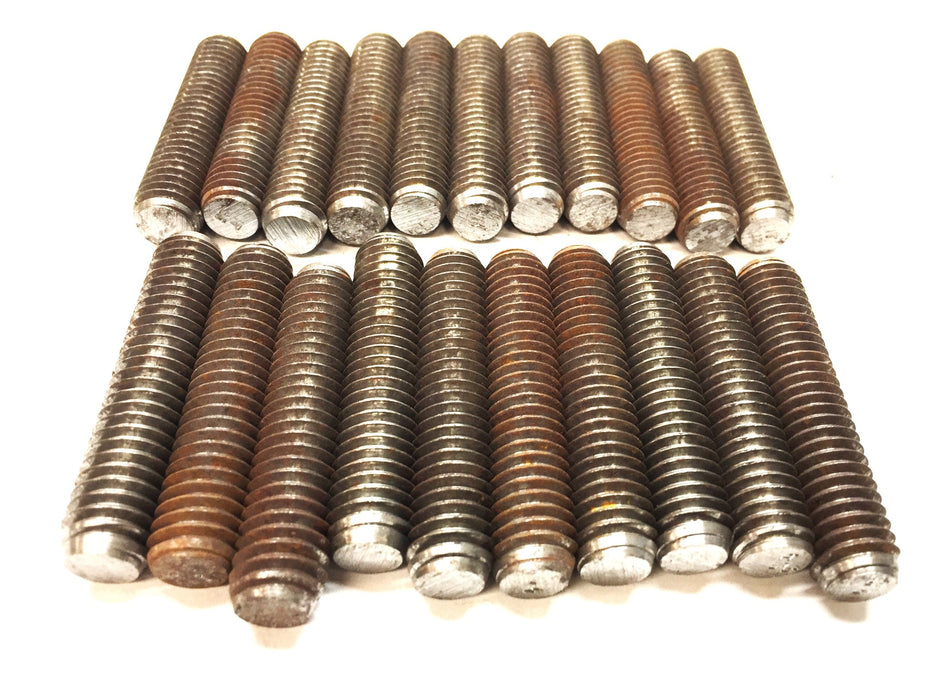 Unbranded 7/16"-13 x 2" Steel Threaded Stud [Lot of 21] NOS