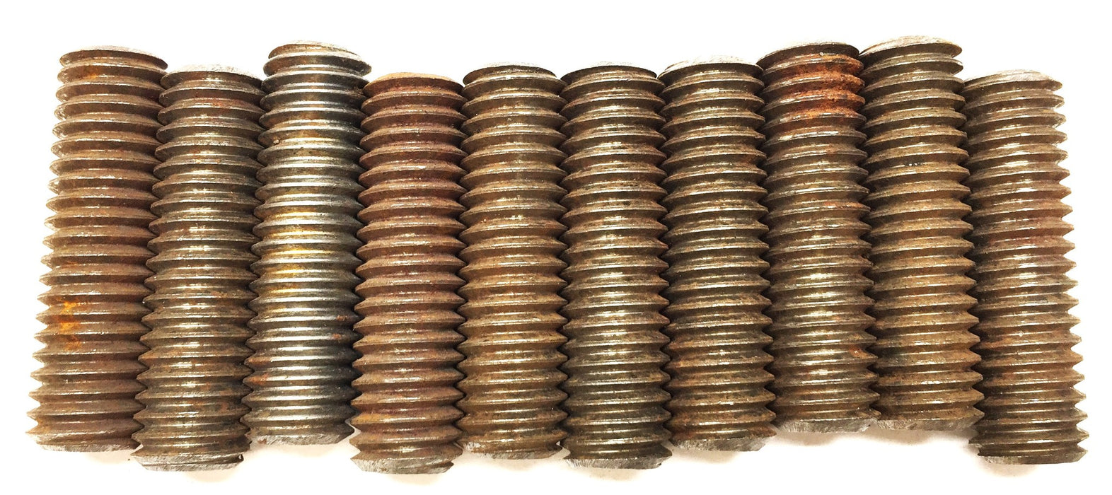 Unbranded 7/16"-14 x 1-1/2" Steel Threaded Stud [Lot of 10] NOS