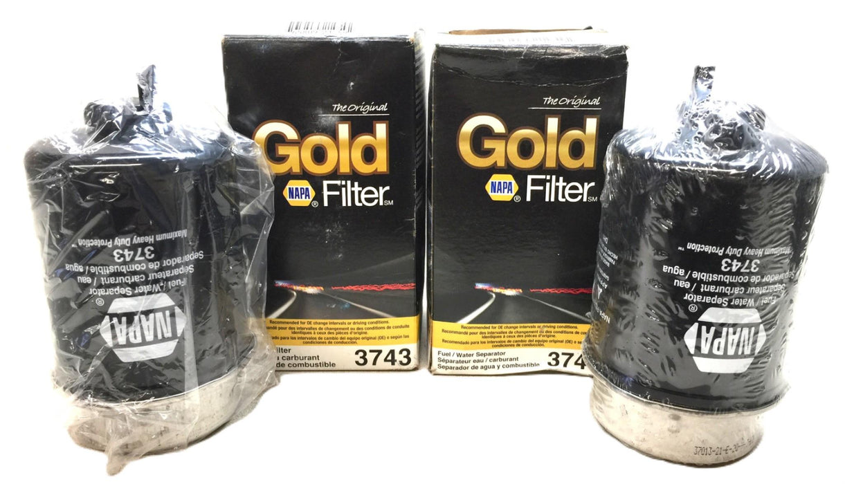 Napa Gold Fuel Filter/Water Separator 3743 [Lot of 2] NOS
