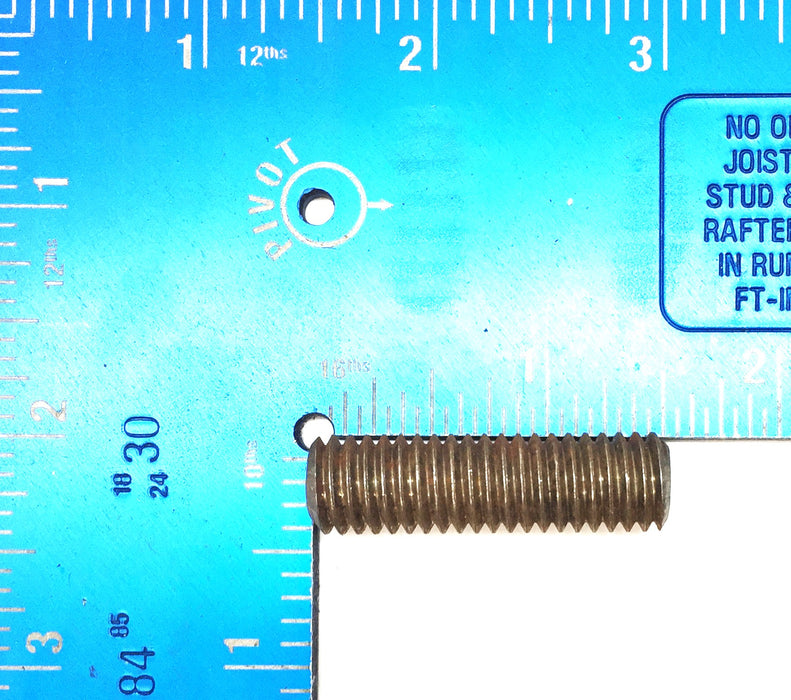 Unbranded 7/16"-14 x 1-1/2" Steel Threaded Stud [Lot of 10] NOS