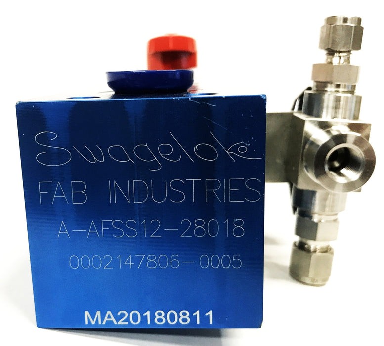 Swagelok Fuel Shut-Off Valve A-AFSS12-28018 NOS