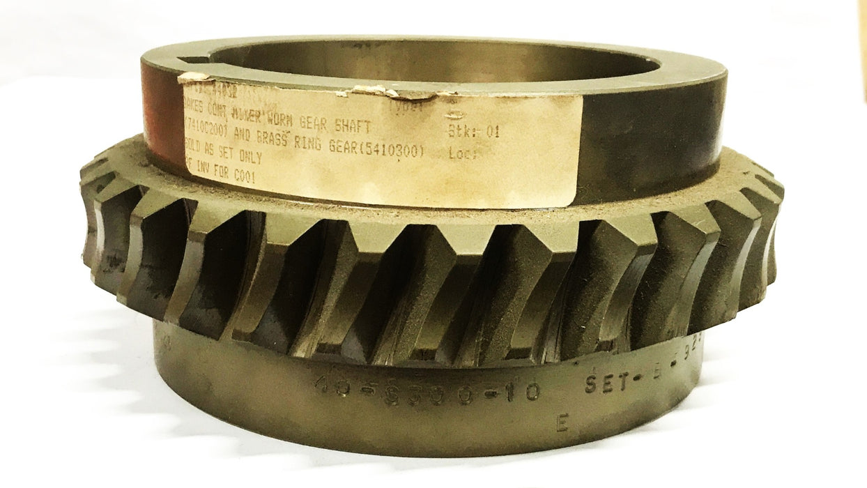 Unbranded 5-5/8 inch 30-tooth Brass Worm Gear 40-S300-10 NOS