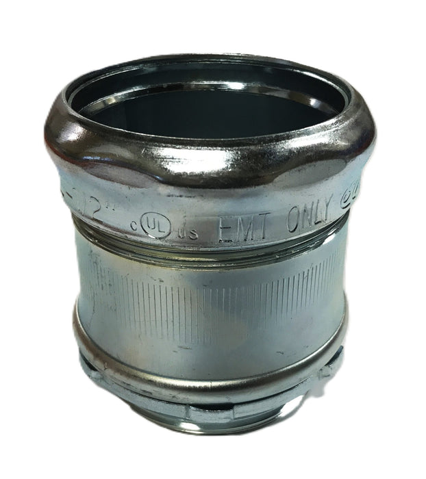 Unbranded 2-1/2 inch x 4 inch EMT ONLY Compression Fitting [Lot of 2] NOS