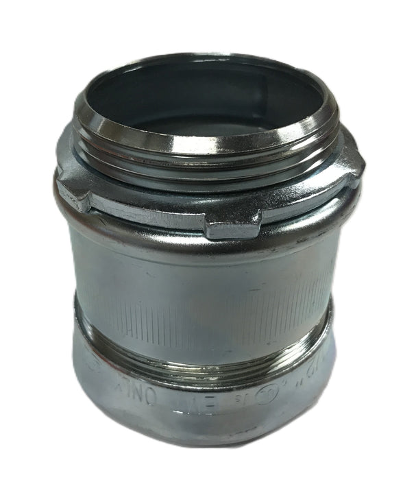 Unbranded 2-1/2 inch x 4 inch EMT ONLY Compression Fitting [Lot of 2] NOS