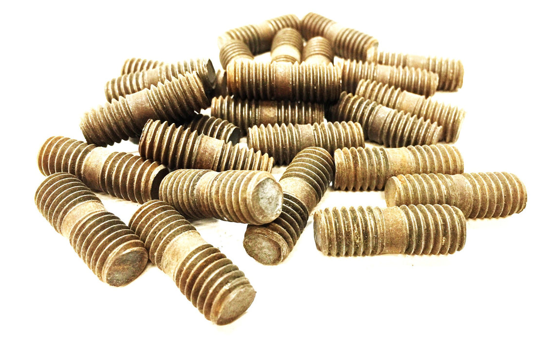 Unbranded 3/8"-13 x 1" Steel Double-Ended Threaded Stud [Lot of 25] NOS