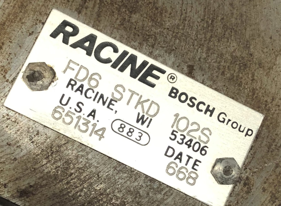 Racine Bosch Hydraulic Valve FD6-STKD-102S NOS