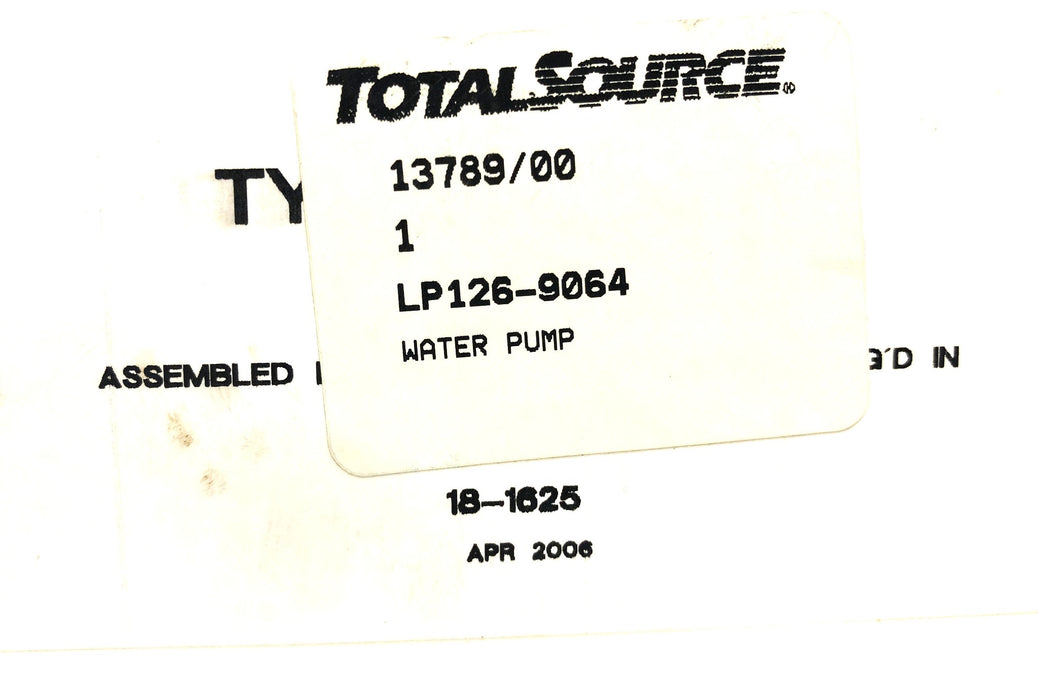 Total Source Water Pump LP126-9064 NOS