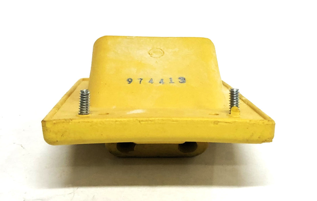 Brad Harrison Yellow 2P Angle Receptacle Safety Plug 22801 NOS
