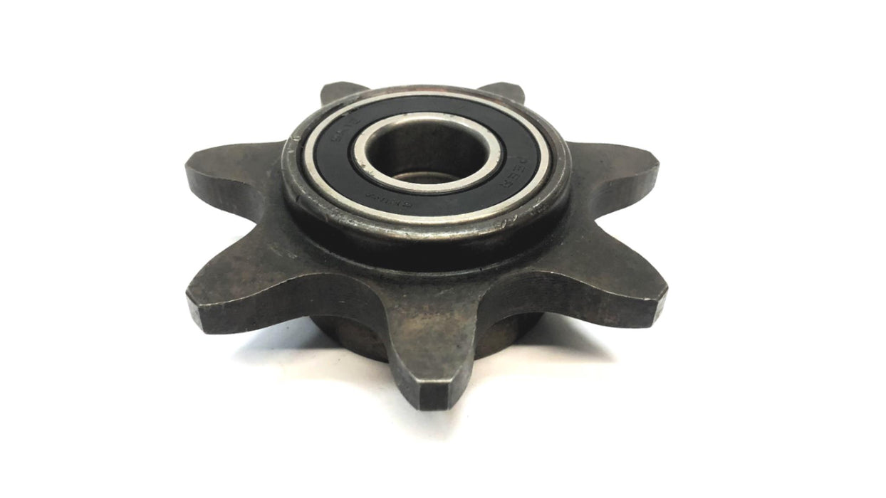 RB Tech 3/4" Bore W/ 7 Unbeveled Teeth Double Ball Bearing Sprocket 2052B7 NOS