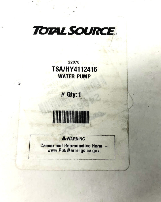Total Source Water Pump For Hyster Forklift HY4112416 NOS