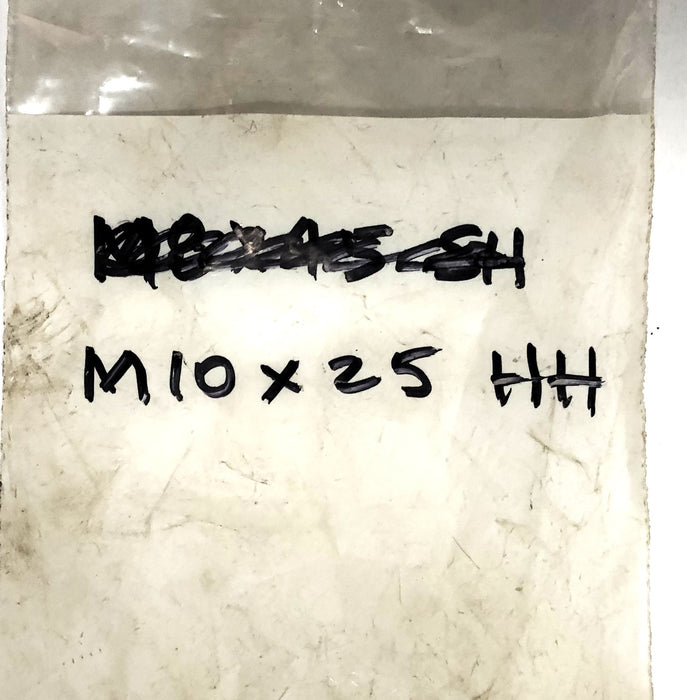Unbranded 8.8 Hex Head Cap Screw Bolt M10X25 [Lot of 4] NOS