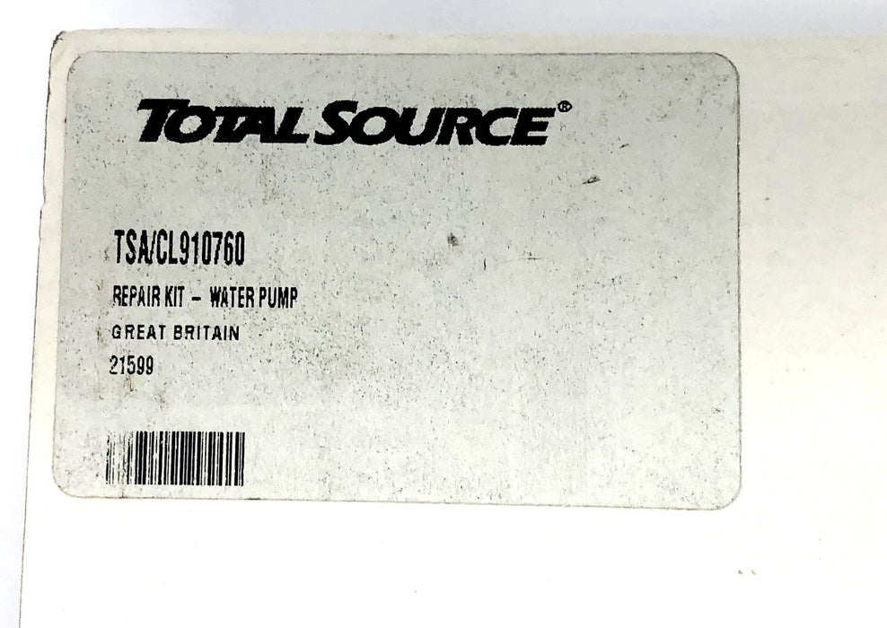 Total Source Water Pump Repair Kit For Clark Forklift CL910760 NOS