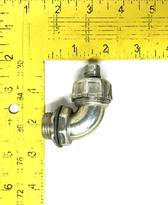Ideal 90 Degree Conduit Connector 3/8 Inch [Lot of 3] NOS