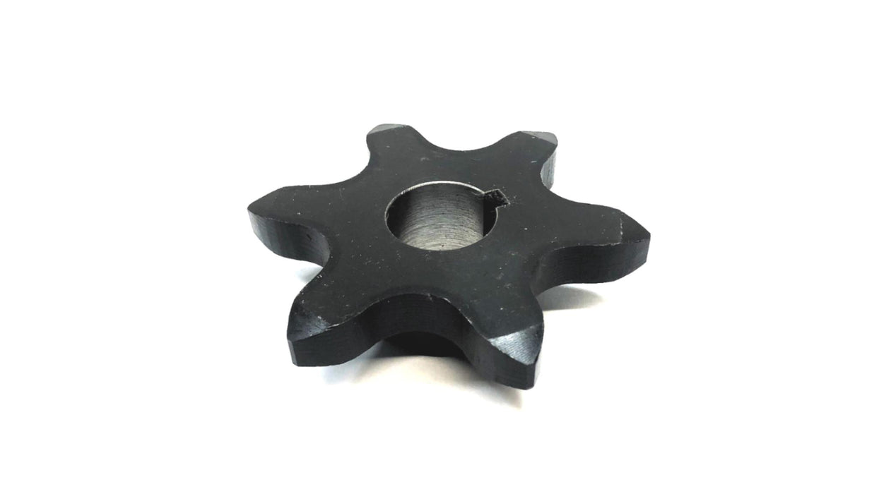 Unbranded 6 Teeth Nominal 1" Bore 1/4" KW Roller Chain Sprocket [Lot of 2] NOS