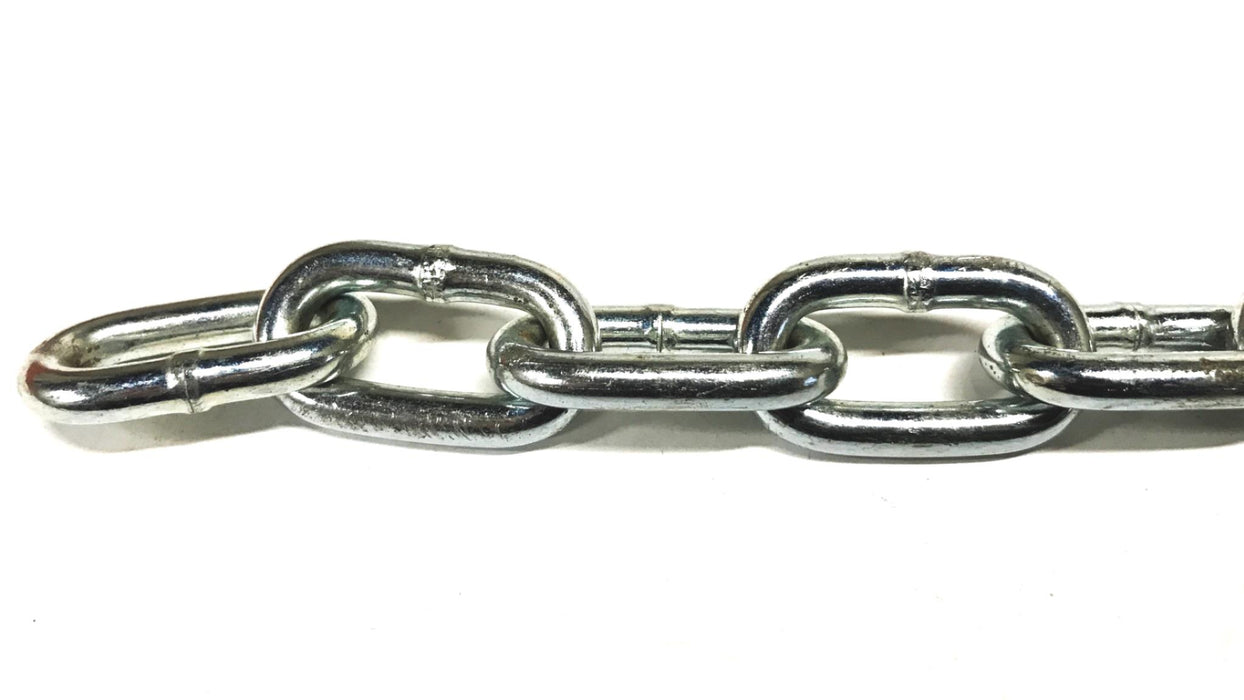 Unbranded Size 5 Chrome Link Chain, 11 feet NOS