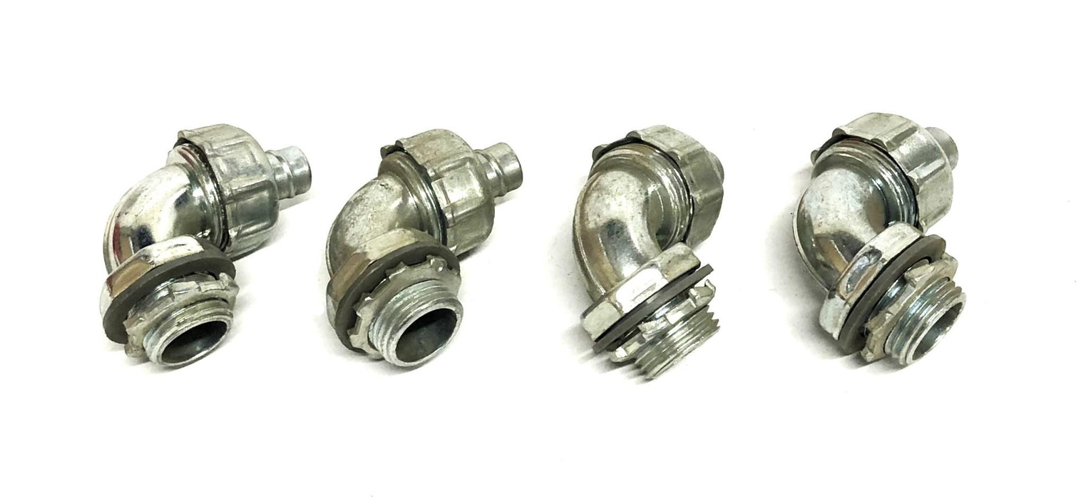 Ideal 90 Degree Conduit Connector 3/8 Inch [Lot of 4] NOS