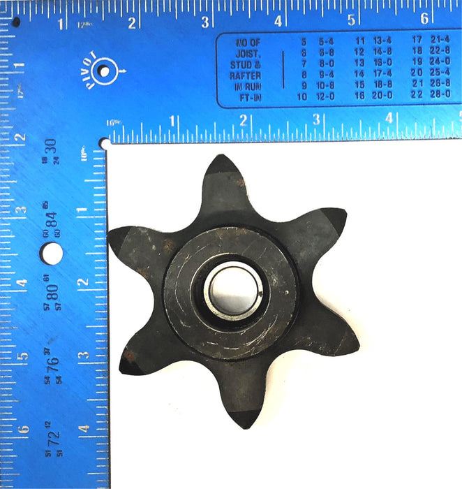 HCH 6 Teeth Nominal 5/8" Bore Roller Chain Sprocket 6202-2RS NOS
