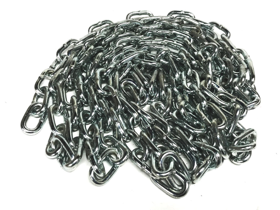 Unbranded Size 5 Chrome Link Chain, 11 feet NOS